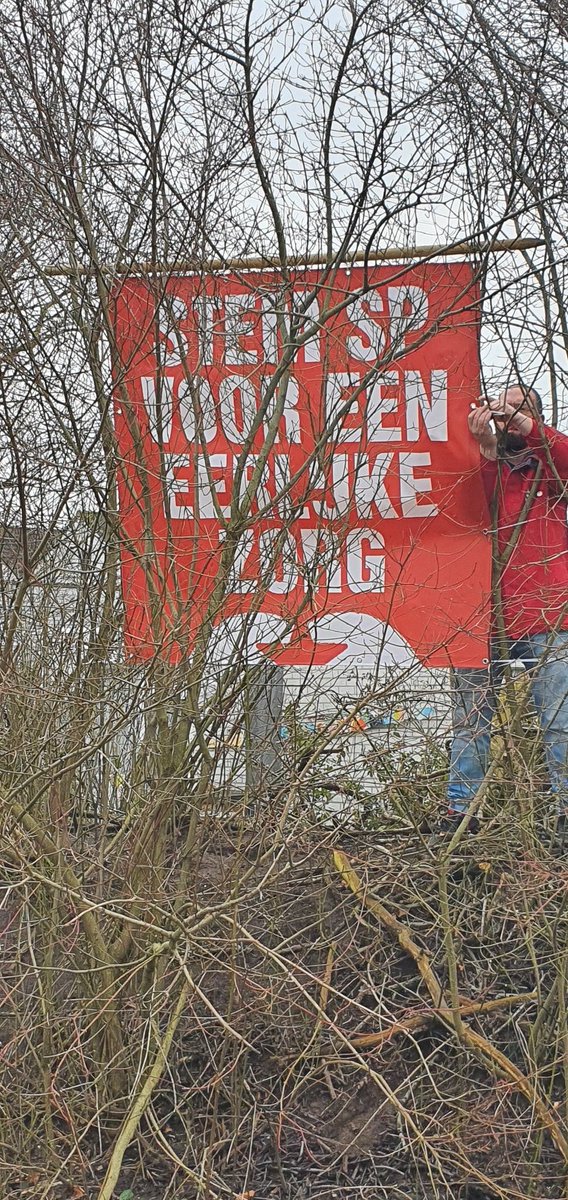 jansmt's tweet image. Ook in Oss is de SP zichtbaar