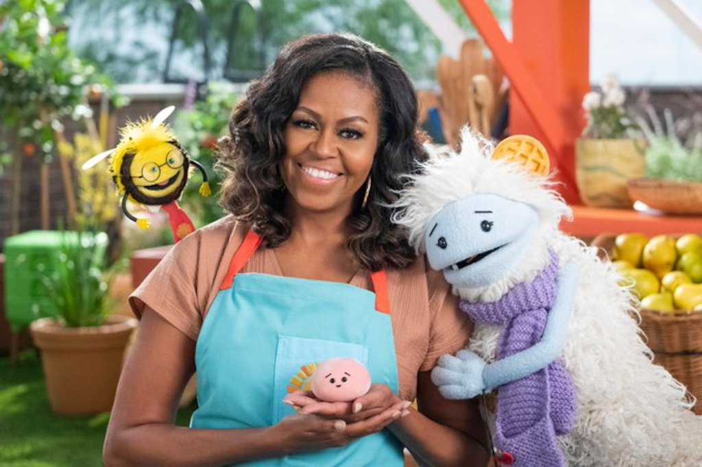 CBSSunday's tweet photo. Michelle Obama returns to Netflix with new children's cooking show https://t.co/18tWswlKGt https://t.co/0IGnZKdOiJ