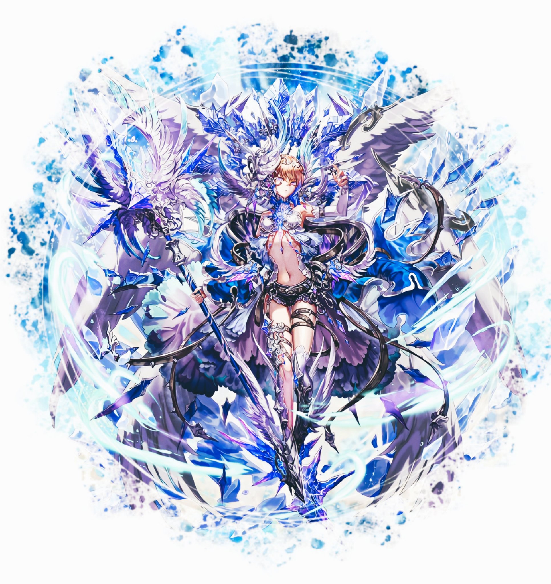 壮美なる聖告の大天使ガブリエル Auf Twitter 逆転オセロニアってゲーム知ってますか 今日オセロニアに出てますわたしガブリエルを加工しました こちらのわたしは 氷の力を使うようです 綺麗でかっこいい ですね 氷の背景で合わせました 保存や使用の際は リプ