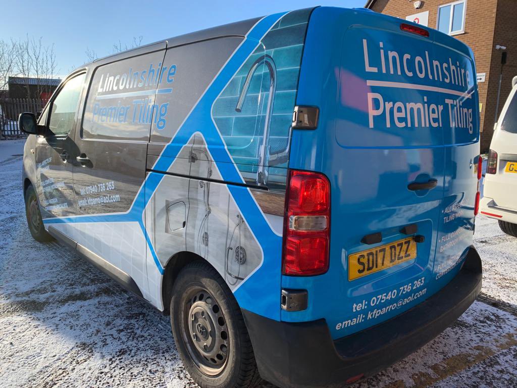 grssignscouk's tweet photo. New addition to the Lincolnshire Premier Tiling fleet... using @ArlonGraphics #arlonslxplus cast wrap media
#partialwrap
#printedvehiclewrap
#vehiclelivery
#grssigns https://t.co/SReYsDxzZi