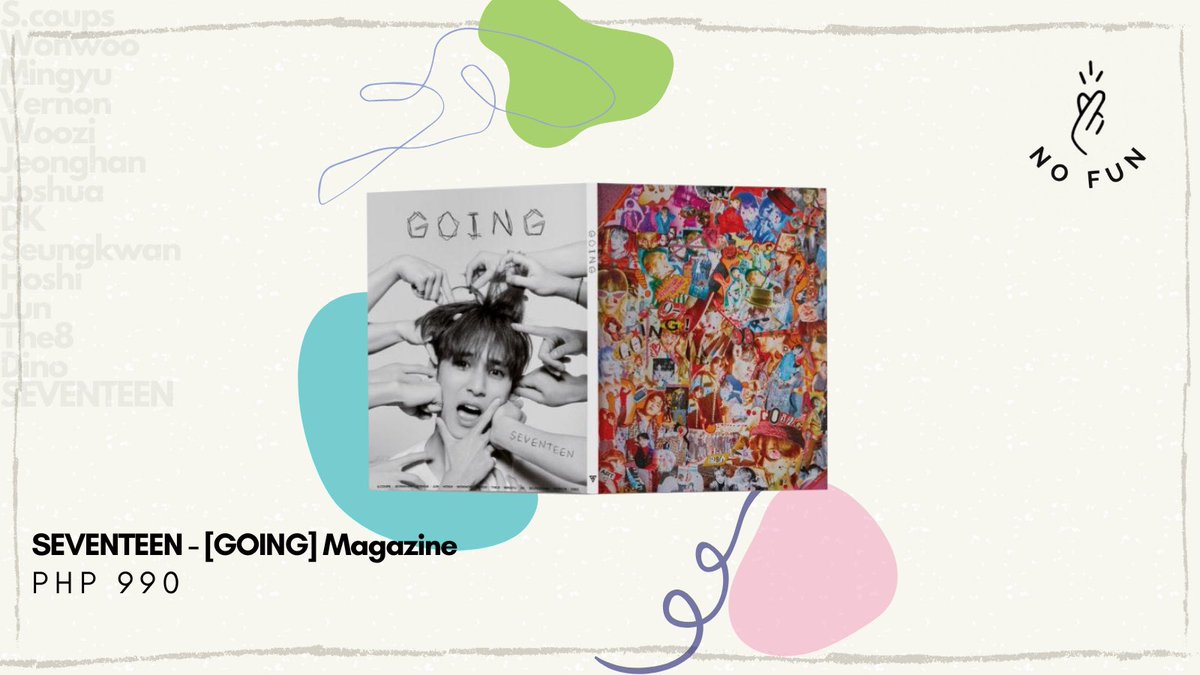 NoFun_PH's tweet photo. Annyeong 여러분~ 💙💖

[#NFPH_GO] SEVENTEEN - Going Magazine ✨

• Price: ₱990
• DOO: February 20, 2021
• EDA: April 2021
• Release Date: March 18, 2021
• Order Form: https://t.co/Hfm7mZUkrh

#SEVENTEEN #GOING #MAGAZINE #CARAT #ROSEQUARTZ #SERENITY #KPOP #PHGO #NFPH https://t.co/KGA3VZi6Ub