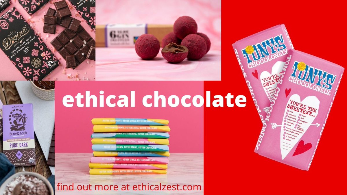 Looking for ethical chocolate to treat yourself or a loved one? Our blog features brands that are a great alternative to the large producers ... @divinechocolate @TonysChocoUK_IE @eatbeyondgood @doisyanddam @cocoalocochoc  bit.ly/3aFsyt0 #ethical #ecoliving #sustainable