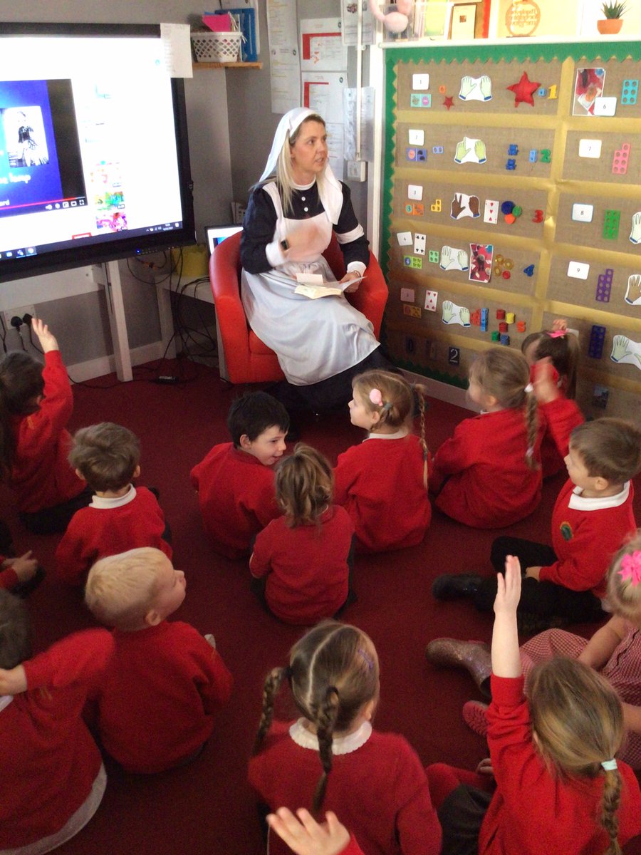 EPA_KittensFS1's tweet photo. What a special visitor we’ve had in Nursery this morning! We were so excited to meet Florence Nightingale and we had lots of questions to ask her. We’ve learnt so much more about her and why she was a real-life hero 👩🏻‍⚕️ 🪔 @EastfieldPri #reallifehero #epa_history https://t.co/NidBketmlp
