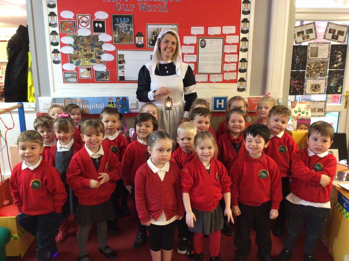 EPA_KittensFS1's tweet photo. What a special visitor we’ve had in Nursery this morning! We were so excited to meet Florence Nightingale and we had lots of questions to ask her. We’ve learnt so much more about her and why she was a real-life hero 👩🏻‍⚕️ 🪔 @EastfieldPri #reallifehero #epa_history https://t.co/NidBketmlp