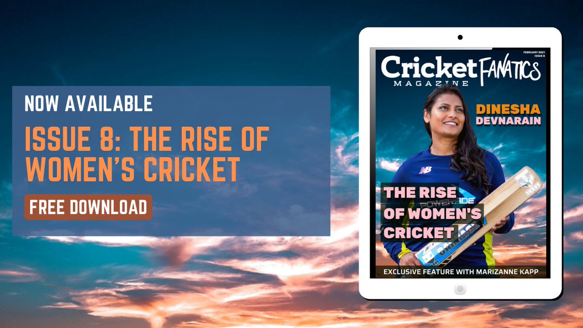 We are excited to bring to you the first ever Women's Cricket edition! 

Featuring <a href="/dinesha12/">Dinesha Devnarain</a>, <a href="/kappie777/">Marizanne Kapp</a>, <a href="/CoachClaire72/">Claire Terblanche</a>, <a href="/GabiLee_vdW/">Gabi-Lee</a> and so much more. #AlwaysRising 

Download it now 📲: cricketfanaticsmag.com/monthly-magazi…