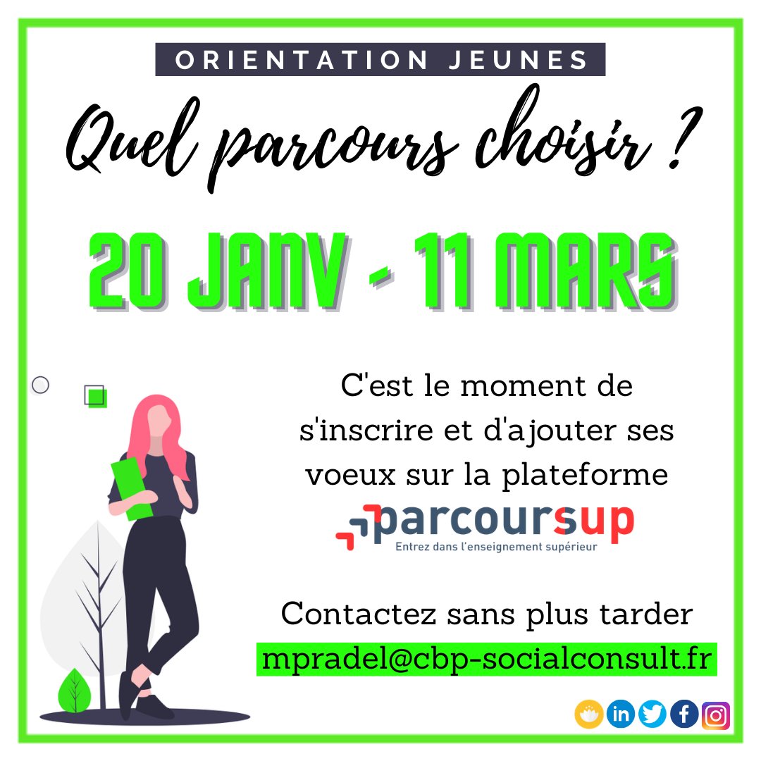 CBP_Social's tweet photo. #orientation ou trouver un #stage de découverte, CBP accompagne les 14-25 ans dans leurs choix : mpradel@cbp-socialconsult.fr

#parcours #choix #accompagnement #écoute #voeux #école #étudiants #études #supérieur #jeunes #métier #formation #décision #postbac #postbts https://t.co/hOXCykjDkj