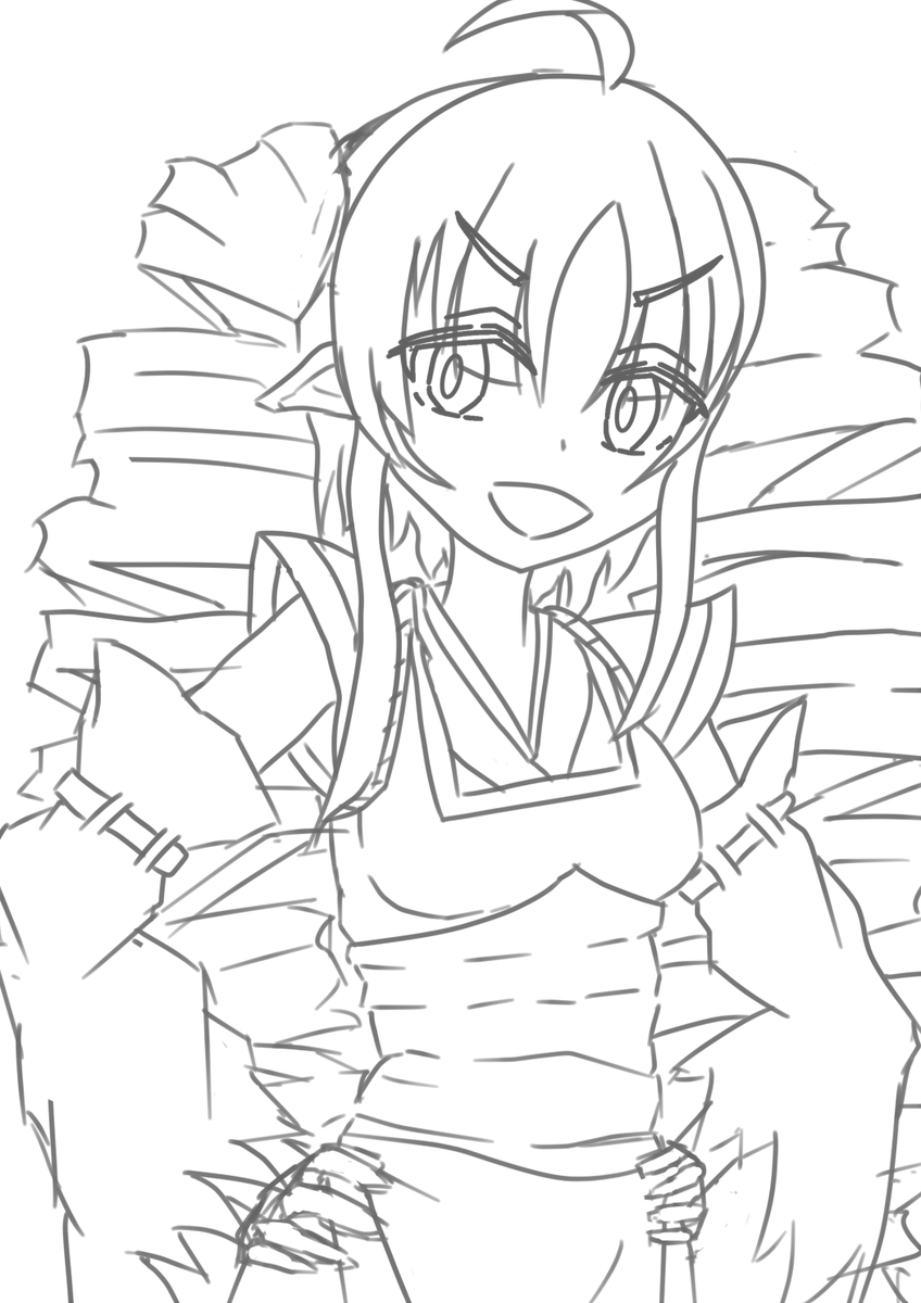 とりあえずラフあげぃ 