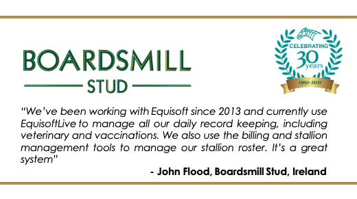 equisoftlive's tweet photo. Home to Court Cave, Kalanisi, Poet's Word & Sumbal;
@boardsmillstud is one of the longest-serving independent stallion farms in Ireland.
#PoweredByEquisoft #Equisoft30Years https://t.co/150xNH3lZv