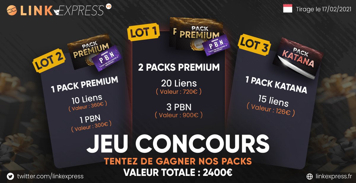 🎆Pour bien commencer cette année #2021 et pour l’ouverture de notre compte twitter, nous souhaitons vous faire plaisir avec un jeu #concours ! 
Comment gagner ? Follow le compte, RT et ❤️ la publication ! 
3 gagnants, tirage au sort le 17/02/2021 à 12h ! 
Bonne chance à tous !😀