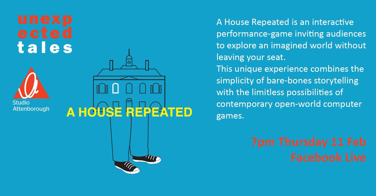 📣📣 YES! It's that time again. We're getting ready to launch another exciting series of #UnexpectedTales told by more talented artists. Chapter 2 begins tomorrow with Seth Kriebel in 'A House Repeated'. Catch the stream on FB Live... See you at 7pm! ow.ly/6A9K50Dwmrp