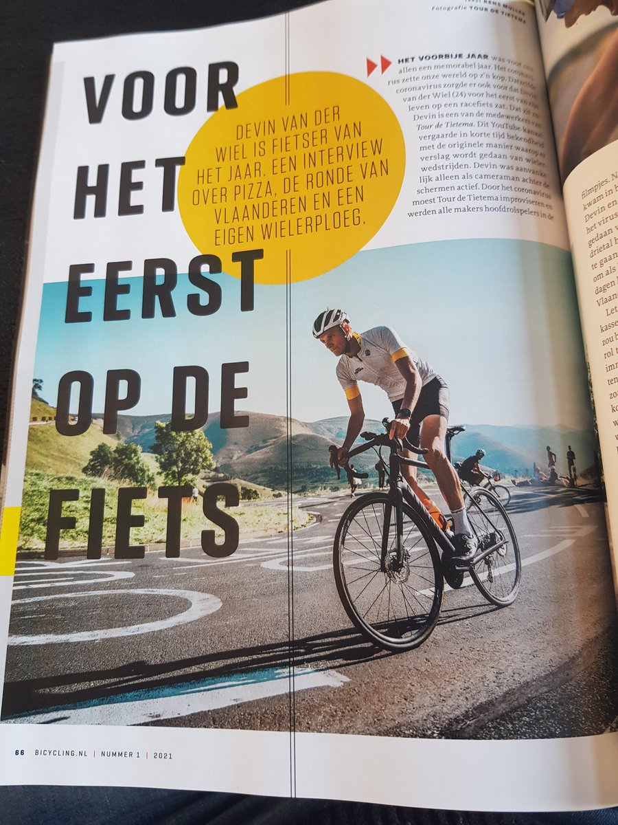 bike4lifenl's tweet photo. @BasTietema ,wat een mooi en leuk stuk in @BicyclingNL van @Devinvdw https://t.co/m2vHUleNIw