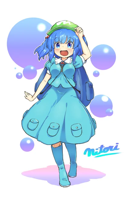 #2月10日はにとりの日 

にとりはタンクトップが似合う。 