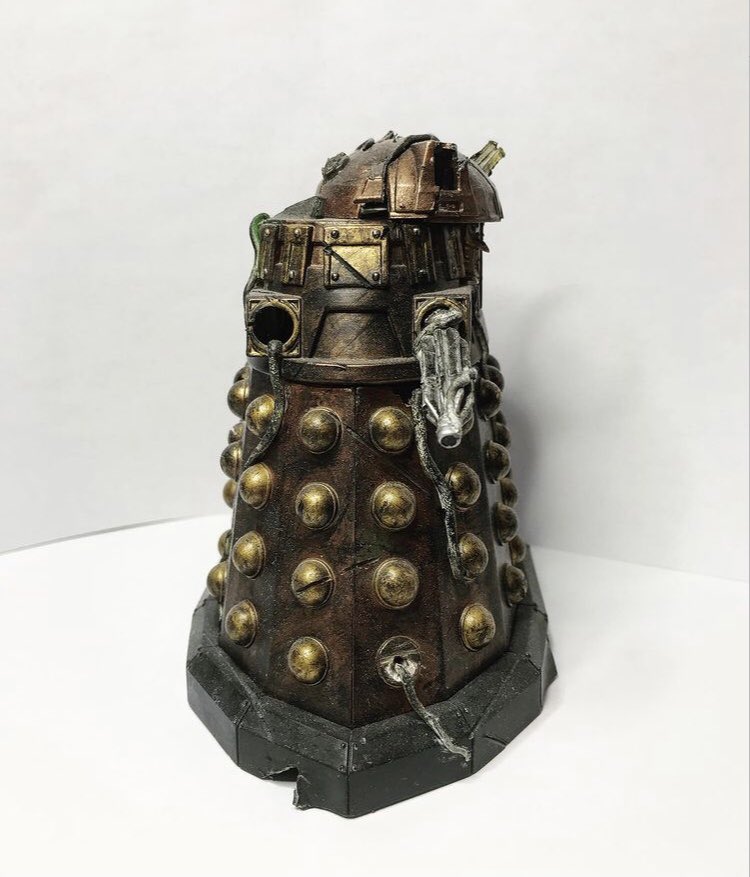 Cook11Joseph's tweet photo. A few of my recent Dalek Customs!

#DoctorWho #TARDIS #Cybermen #Dalek #actionfigures #doctorwhocustomfigures #customdoctorwho #milliput #jodiewhittaker #petercapaldi #mattsmith #davidtennant #christophereccleston https://t.co/uzGHEB9E2P