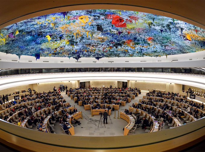 Mandated by UN #HRC res 43/29 on #Prevention of #genocide, Intersessional meeting will discuss challenges & lessons learned; States’ participation in early warning & prevention mechanisms within UN system. 
Stay tuned today at 12:30PM CET webtv.un.org
#AMinHRC