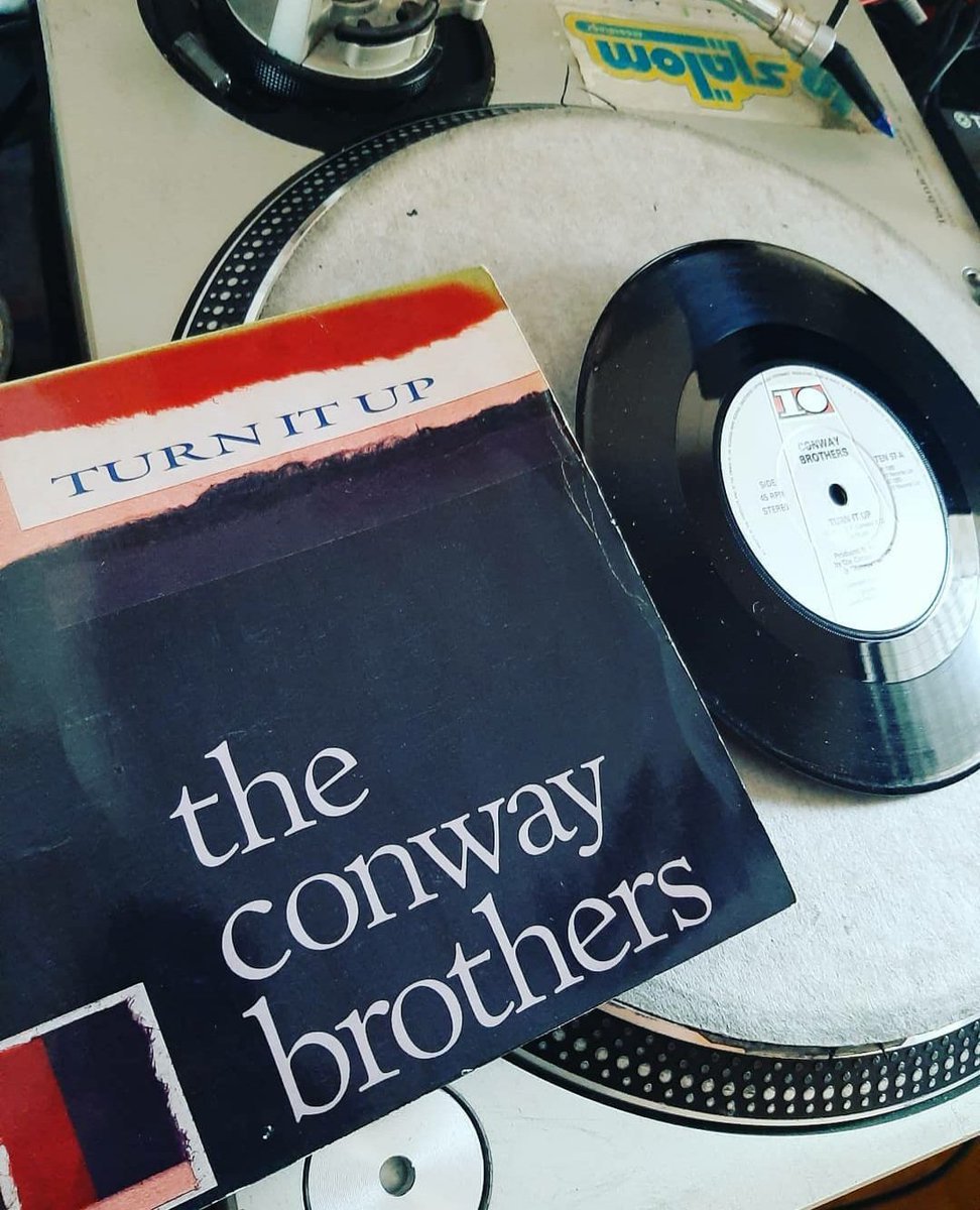 Tune of the day🎶🎶 Conway Brothers Turn it Up...serious groove on this one,feel the bass...#vinyl #45vinyl  #vinyladdict