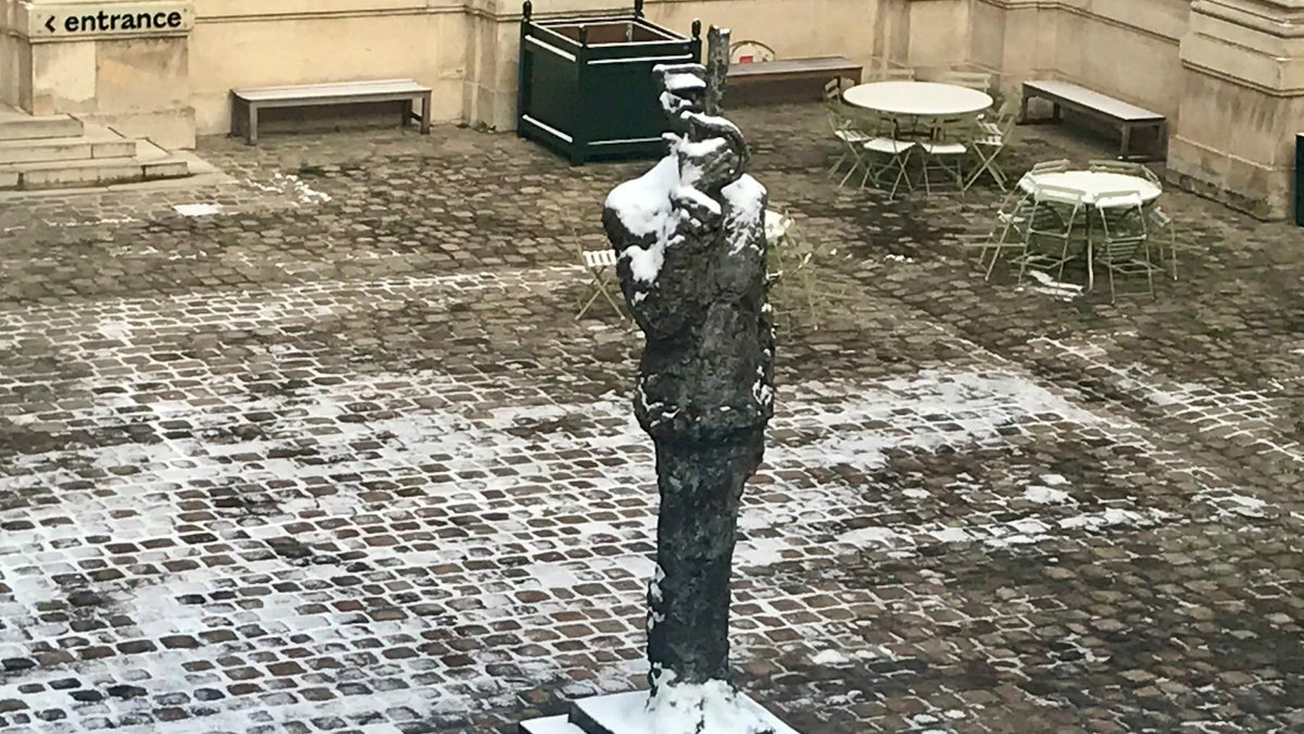 #AlfredDreyfus paré de son étole de #neige !