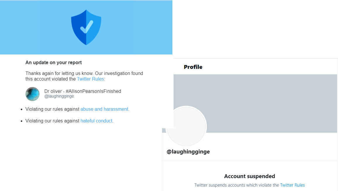 @AgainLaughing @__alj___ Back to your racist ways I see? Your last account was permanently suspended for hateful conduct, abuse, and harassment. Racist is as racist does.