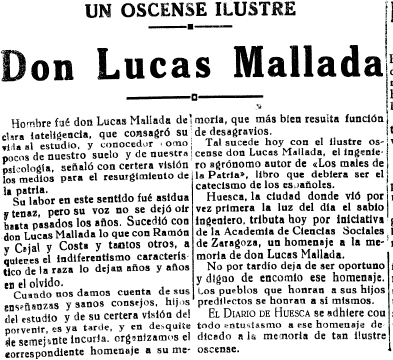 Fernando22005's tweet photo. El Diario de Huesca, el 3 de mayo de 1925, anuncia su adhesión al homenaje que se realizará a Lucas Mallada, "a quien el indiferentismo característico de la raza lo dejan años y años en el olvido". Escapemos de esa indiferencia.
@DPHuesca @aytohuesca @GobAragon #LucasMallada https://t.co/NJoWIHFw7v