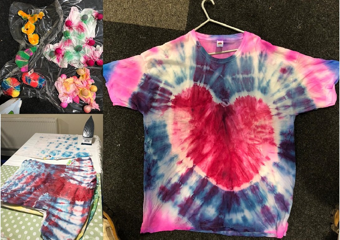 During lockdown, some of our clients have taken the opportunity to try some new crafts and learn new skills in their vocational sessions. One of the most eye-catching is the tie-dye t-shirt collection. We think they look rather fabulous, what do you think? #braininjuryrehab