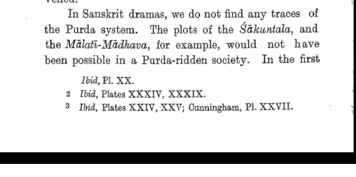 It would be impossible to see her beauty if she was veiled. Later Urdu translations mention veil for Shakuntala in Kalidas's play. But only the urdu translation says so. Altekar is clear on this. Shakuntala and other maidens do not cover themselves even when talking to Dushyant.