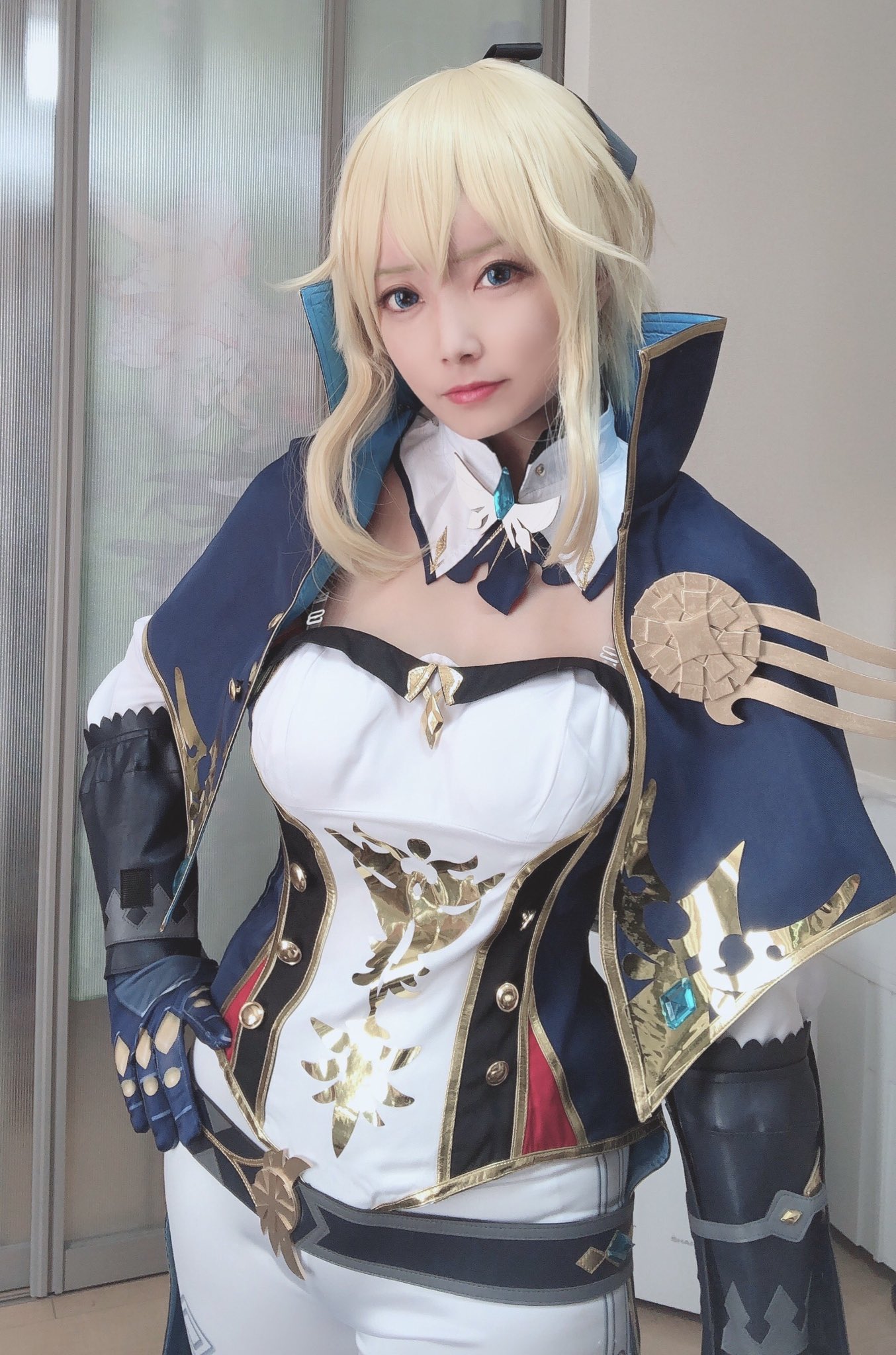 原神 ジン コスプレ フルセット 衣装 ウィッグ ブーツ