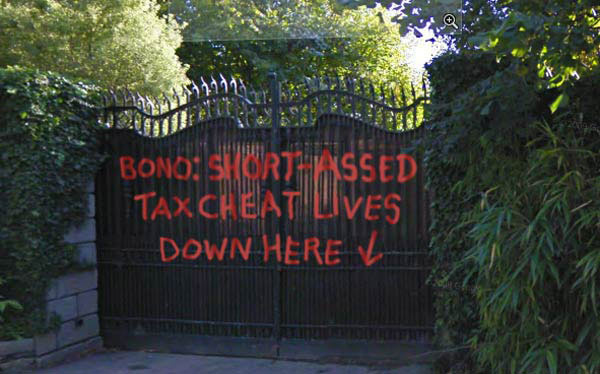 Paul 'Bono' Hewson is one of the Free State's most wretched exports. Despite claiming to be a champion for justice and redistribution of wealth, he has used his billion-dollar fortune for decades to avoid tax, lobby on behalf of the Christian right and the forces of imperialism.