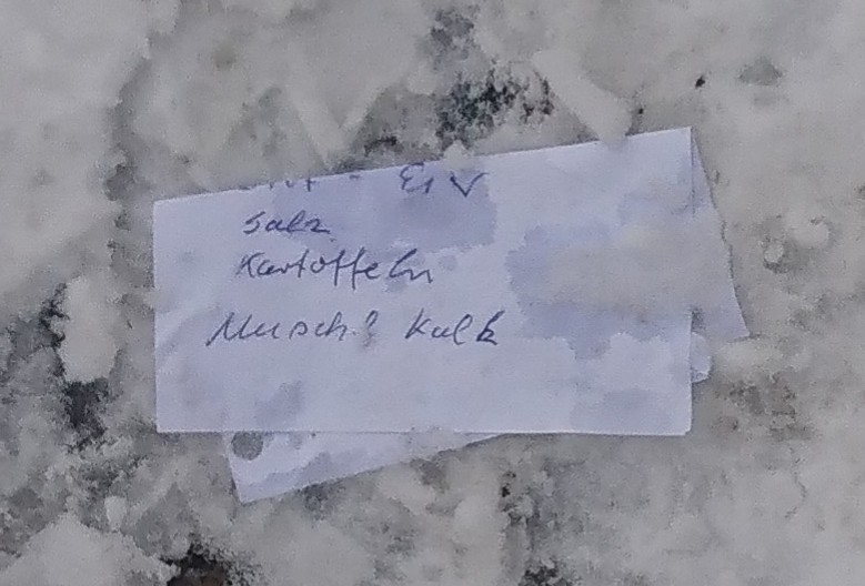 Sie/er hat Spuren im Schnee hinterlassen... Was verbirgt sich dahinter?! 😶