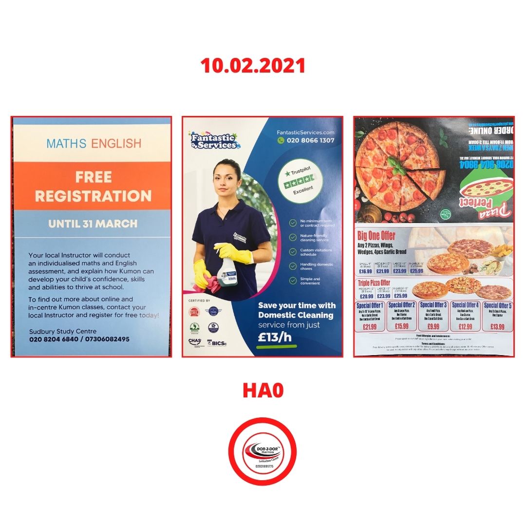 Dor2DorHarrow's tweet photo. Today we are distributing our clients'
#pizzaperfectwembley @KumonSudbury
@Fantastic #leaflets in
#ha0 #local #localbusiness
#leafletsdistributions #leafletsprinting @dor2dor https://t.co/zX4oOPQr6v
