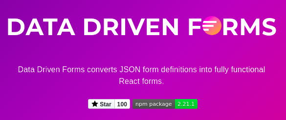 DataDrivenForms's tweet photo. We did it! 

#DataDrivenForms has now 100 stars on #GitHub!

Thank you all for all of your support! 🤩

https://t.co/UIcfyOvdwR

#React #OpenSource #JavaScript https://t.co/4ItrUKk7z1