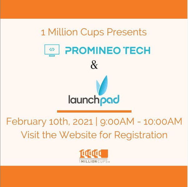 PitchInAZ's tweet image. Come check out Promineo Tech &amp;amp; launchpad in this week&apos;s meeting. #1MC #1MCWest #PromineoTech #launchpad #registration

Wednesday, February 10th, register to watch at
1millioncups.com/Phoenix-westva…