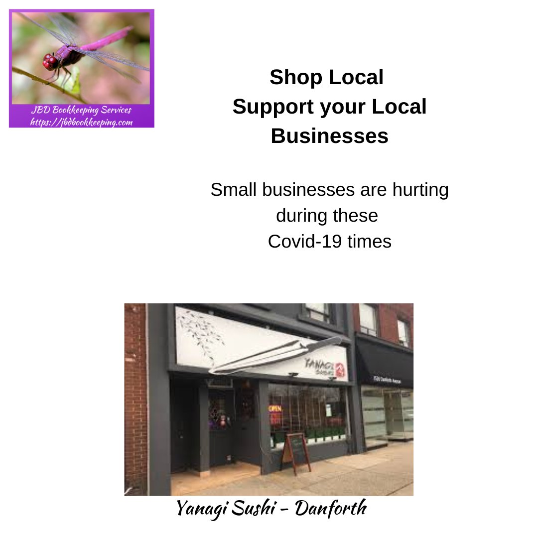JbdBookkeeping's tweet photo. Support #localbusiness. Our favourite restaurant is Yanagi Sushi on Danforth. What local restaurant is yours?
#smallbusiness #sushi #yanagi #theleveluplounge #danforth #restaurnt @juliedabrusin @PaulaFletcherTO @petertabuns @cdnbird @TammathaDenyes @TheDannyBIA https://t.co/NezYB574JM