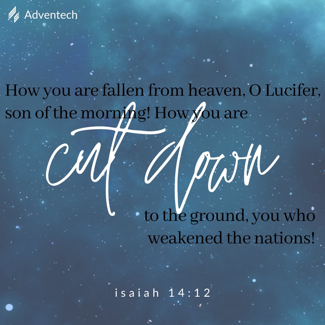 adventech_io's tweet image. Lucifer, Babylon, Assyria, Palestine, Moab, Damascus, Ethiopia, Egypt, Tyre. As you read through these verses you will notice a connection between the devil and all of these kingdoms. See the connection yet? Their characters give them away.