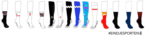 Vandaag is de sportsokken-actie gestart! Eindhovense sportclubs kunnen via @Gunnemansports échte Eindhoven sportsokken verkopen, ten gunste van de club! Als tegenprestatie vragen we jullie ‘een positieve VIBE’ aan te bieden in de stad.  
Check eindhovensport.nl/eindjesporten

#eindhoven