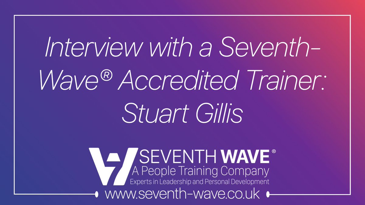 Time to meet one of our Seventh-Wave Accredited Trainers - Stuart Gillis. 
Stuart has been an industry professional for over 3 decades and brings a wealth of experience. He also has quite a few other tools in his tool kit. 
buff.ly/3p4o4Bj

#betheseventhwave #leadership