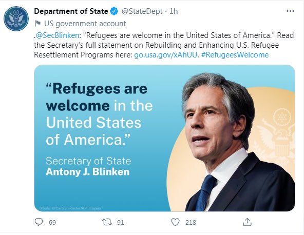 Charles Kuck (@ckuck) on Twitter photo That you Secretary Blinken <a href="/StateDept/">Department of State</a>. We must resume accepting refugees. It is a moral imperative.
And, so is admitting legal immigrants under the #DV2020 and #DV2021 lottery programs. NOW!
Cancel #PP10014 today before our hearing at 4:00 PM. #DoTheRightThing
. That you Secretary Blinken <a href="/StateDept/">Department of State</a>. We must resume accepting refugees. It is a moral imperative.
And, so is admitting legal immigrants under the #DV2020 and #DV2021 lottery programs. NOW!
Cancel #PP10014 today before our hearing at 4:00 PM. #DoTheRightThing
.