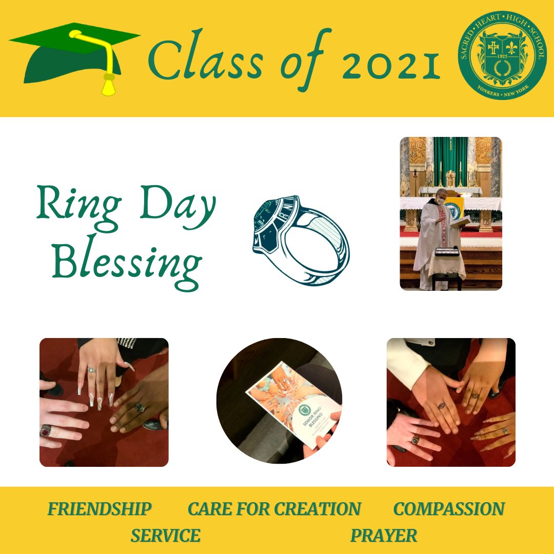 On Friday, February 5th, members of the Class of 2021 received their class rings at a special Prayer Service and Blessing in Sacred Heart Church. Thank you Fr. Bob and Ms. Acosta for organizing this wonderful event for our Seniors! #WeAreSacredHeart #ClassRings #ClassOf2021