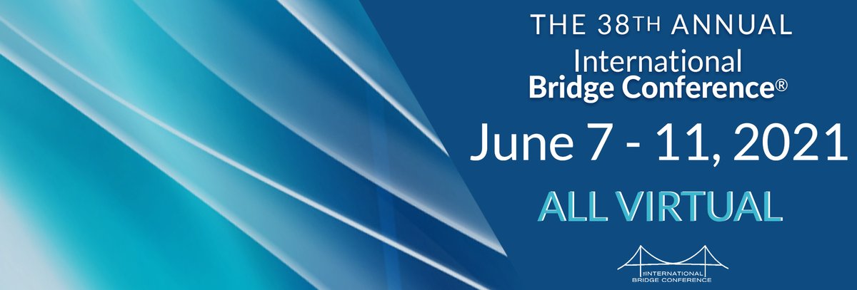 IntlBridgeConf's tweet photo. Save the Date! Join us for the ALL VIRTUAL International Bridge Conference, June 7-11, 2021 #IntlBridgeConf #BridgeWeek https://t.co/MYuhqW5d7W