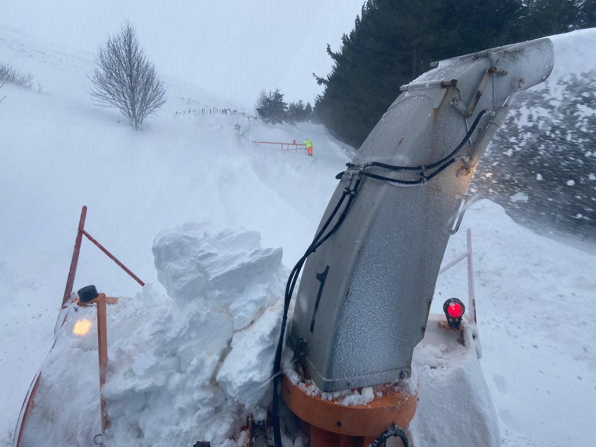 HighlandCouncil's tweet photo. Our roads teams are working hard to keep @HighlandCouncil roads clear. We have the longest road network 6,754km of any council in Scotland. Here's a 'before' pic on a section of A939 Grantown to Bridge of Brown road taken last week on 5th Feb #DriveToCondtions #PlanAhead 1/2 https://t.co/wLWdIe1Dvu