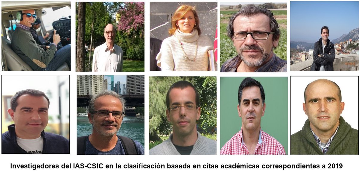 IAS_CSIC's tweet photo. Investigadores del @IAS_CSIC  clasificación basada en #citasacadémicas 2019: @ZarcoTejada, #Elías_Fereres, #Francisca_López @DiegoRubiales_  @JoseAlf26217917 , @jajberni #Jesús_Mercado #Jorge_Torres @PabloCastillo #Pablo_Castillo y #JuanE_Palomares 
@csicdivulga @CSICAndalExtrem https://t.co/EeMTsCBfK7