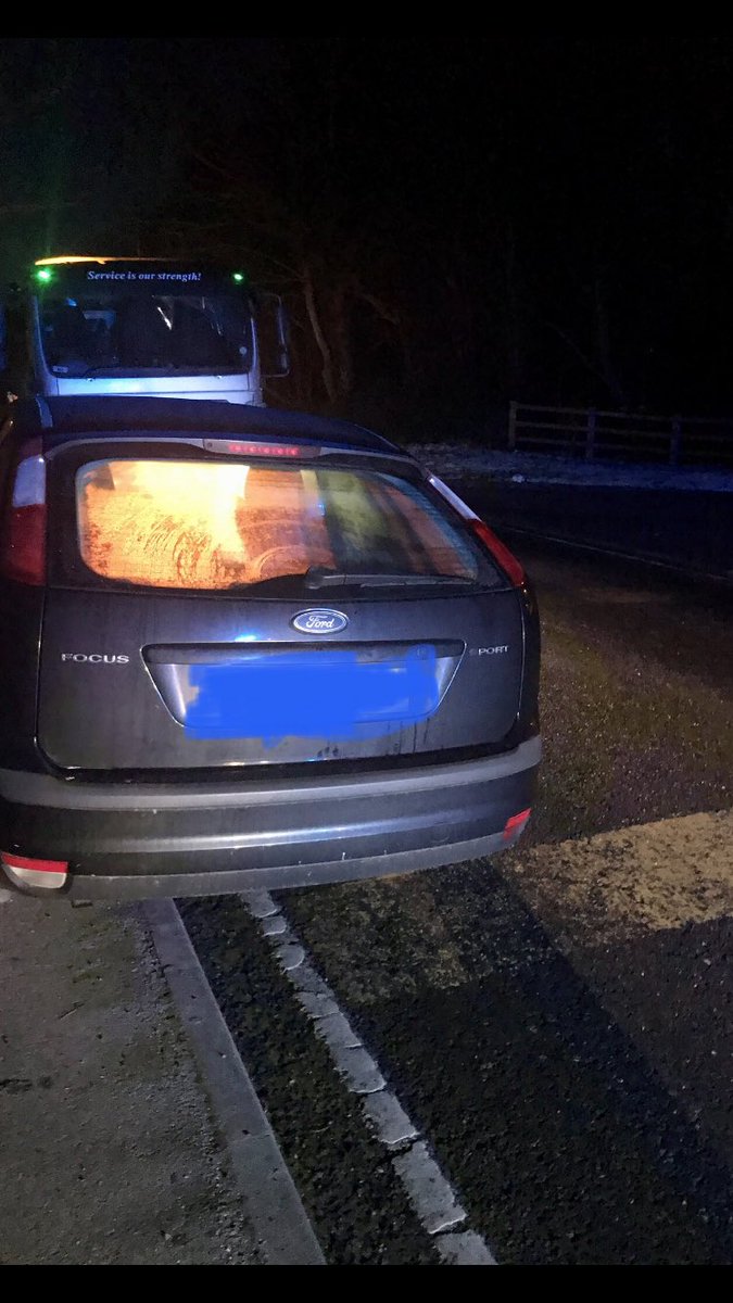 Car stopped early this morning due to a light out - do you know you have a light out, driver “yes”🤦‍♀️ your vehicle is also showing no insurance, do you have any insurance? Driver, “no”! Vehicle seized and driver reported. ⚠️ Keep vehicles roadworthy and insured or risk 🚔 seizure!