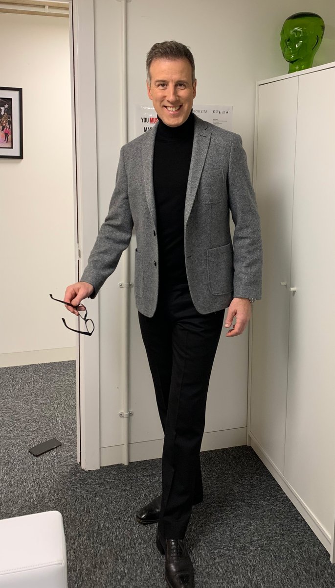 Today's look for Steph's <a href="/PackedLunchC4/">Steph's Packed Lunch</a> - suited, booted, and dapper indeed! See you at 12:30, my loves. Anton XX 😘🕺#PackedLunchC4