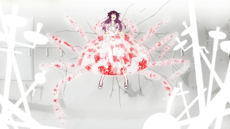 Her weight equates to her emotional burden. By not confronting it she’s able to feign contentedness but it’ll always hang over her, it’ll always be present. Apart from that if we remember Hanekawa's statement-