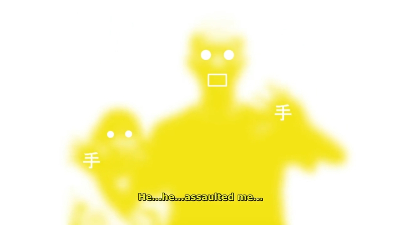 Hitagi Senjougahara is emotionally downtrodden of her own volition. Due to an attempted rape by a member of her mother’s cult she became possessed by a "Heavy Stone Crab" a god that steals its victim’s weight. Amazing metaphor here: