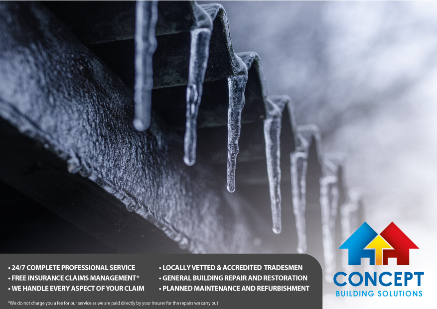 ConceptCBS's tweet image. Snow and Ice across Northern and Eastern Scotland and Northeast England from 0000 Thursday 11th February to 1200 Friday 12th February!
If your home is affected by the cold weather this winter &amp;amp; you need assistance with your property insurance claim, contact us!