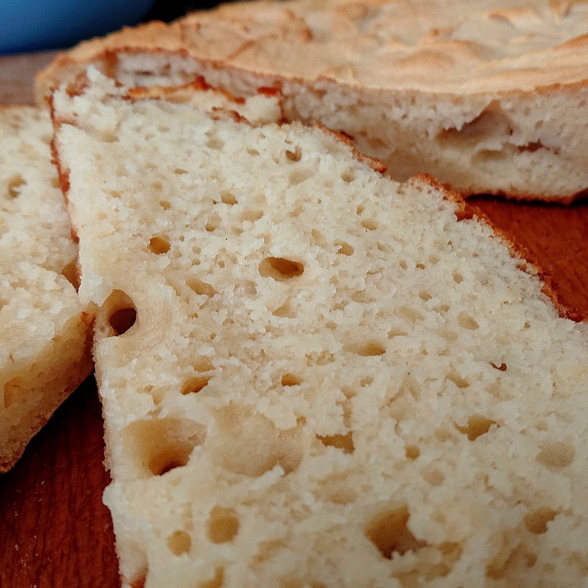 I've been putting lockdown to good use.

Finally perfected my gluten free bread recipe! 

Really tasty, with a texture like ciabatta and a beautiful crunchy crust. You'd never know it was gluten free 😁

#glutenfree