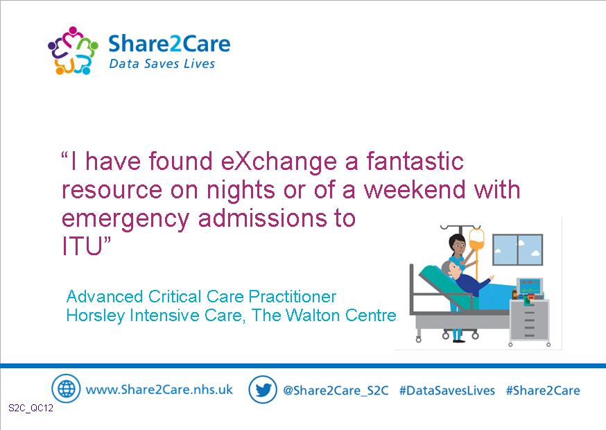e-Xchange is beneficial to clinicians all day and night, with access to patient information just at the click of a button! #NHS #Share2Care #emergencymedicine