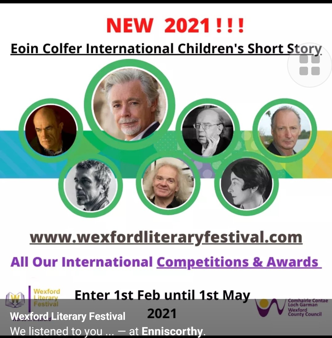 Enter this years #Wexlitfest21 children's #shortstory competition #wexford