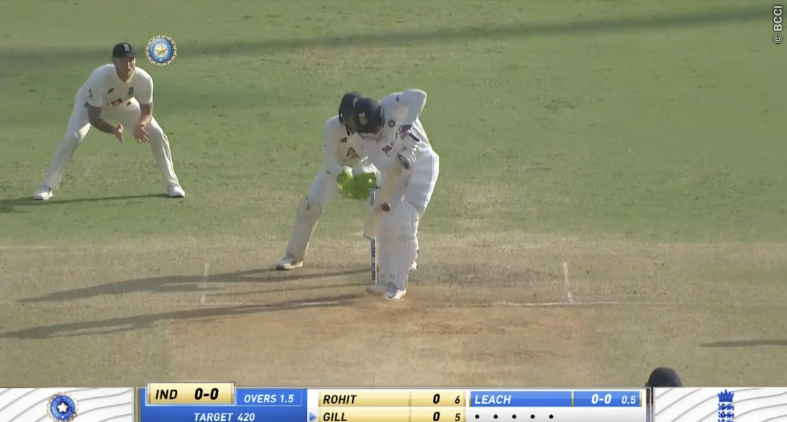 Shubman looked clear in his plans against both spinners. Leach was looking the more dangerous of the two, and Shubman played him accordingly, standing on off stump and playing off the back foot to account for the spin and drift before committing to his shot.