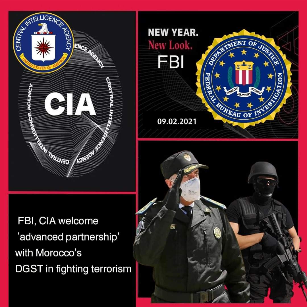 الحموشي يتوصل بتهنئة من أجهزة مخابرات أمريكا CIA و FBI أقوى أجهزة مخابرات في العالم، على جهود الديستي في الاشتغال جنبا إلى جنب مع أجهزة المخابرات الأمريكية في مجالات عدة، خصوصا الإرهاب