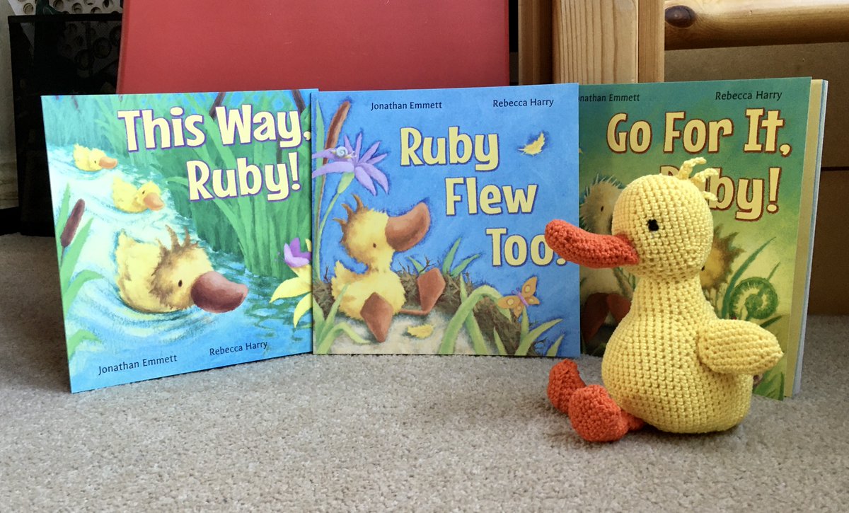 JonathanEmmett's tweet photo. Hey, @BekHarry1!
Check out this crochet #RubyTheDuckling doll that @Rachel_Emmett created for a friend’s daughter. https://t.co/6QC1EBAXhv